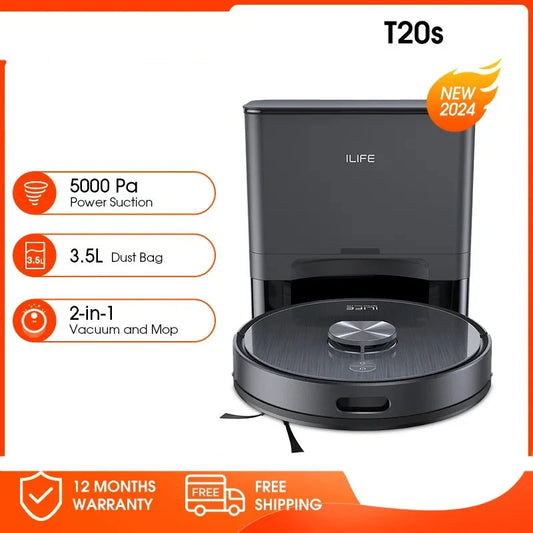 T20S LDS Robot Vacuum Cleaner: Auto Empty Dock, Hands-Free Cleaning