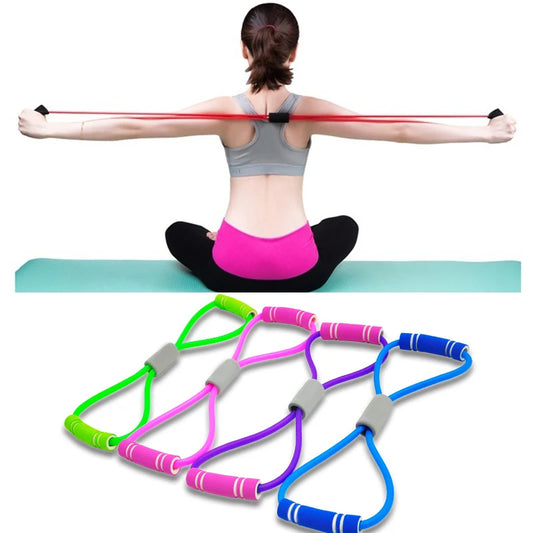 8-Shaped Resistance Bands: Home Workout Equipment