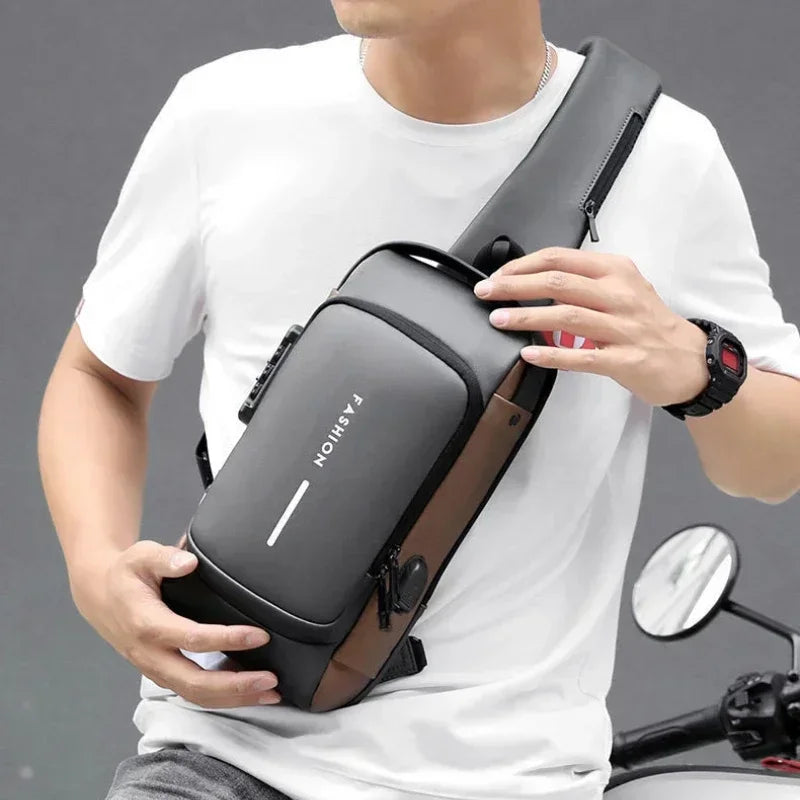 Men Anti Theft Chest Bag