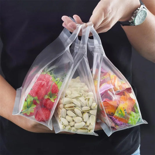 Reusable Stand-Up Food Storage Bags: Leakproof