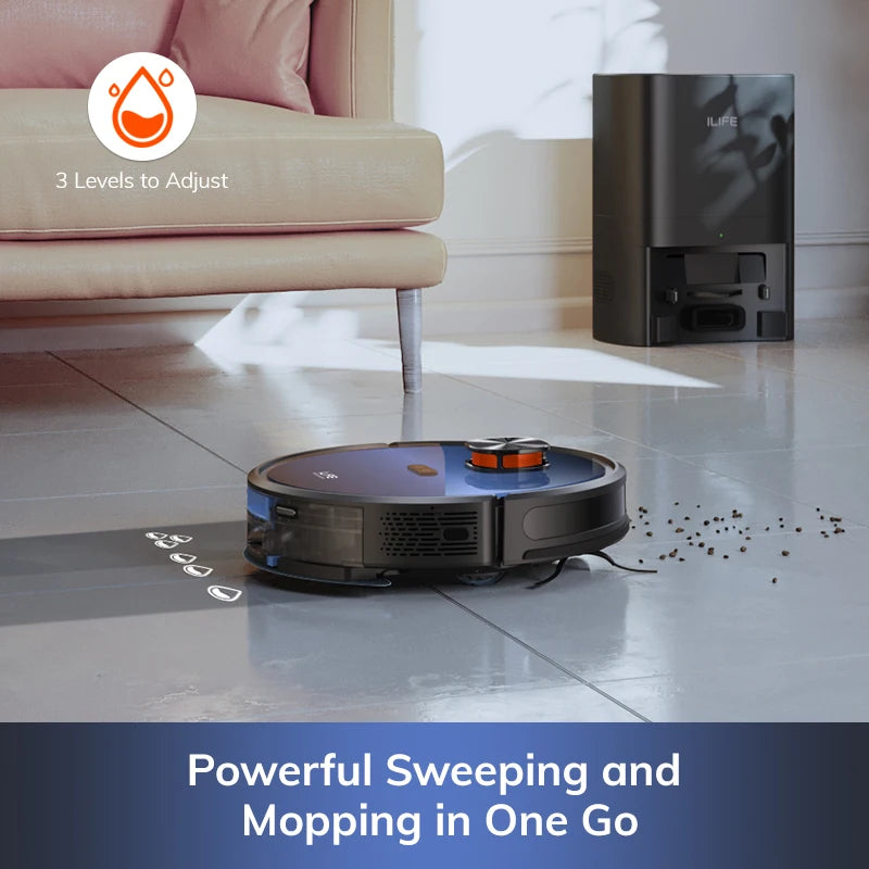 T10s Robot Vacuum Cleaner: Auto Empty Station, App Control