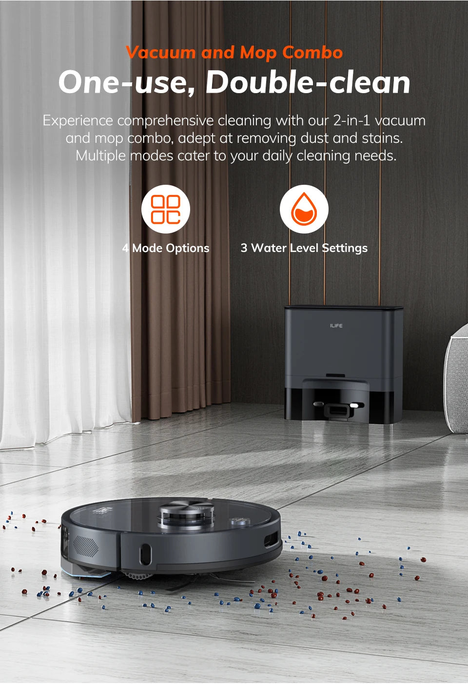 T20S LDS Robot Vacuum Cleaner: Auto Empty Dock, Hands-Free Cleaning