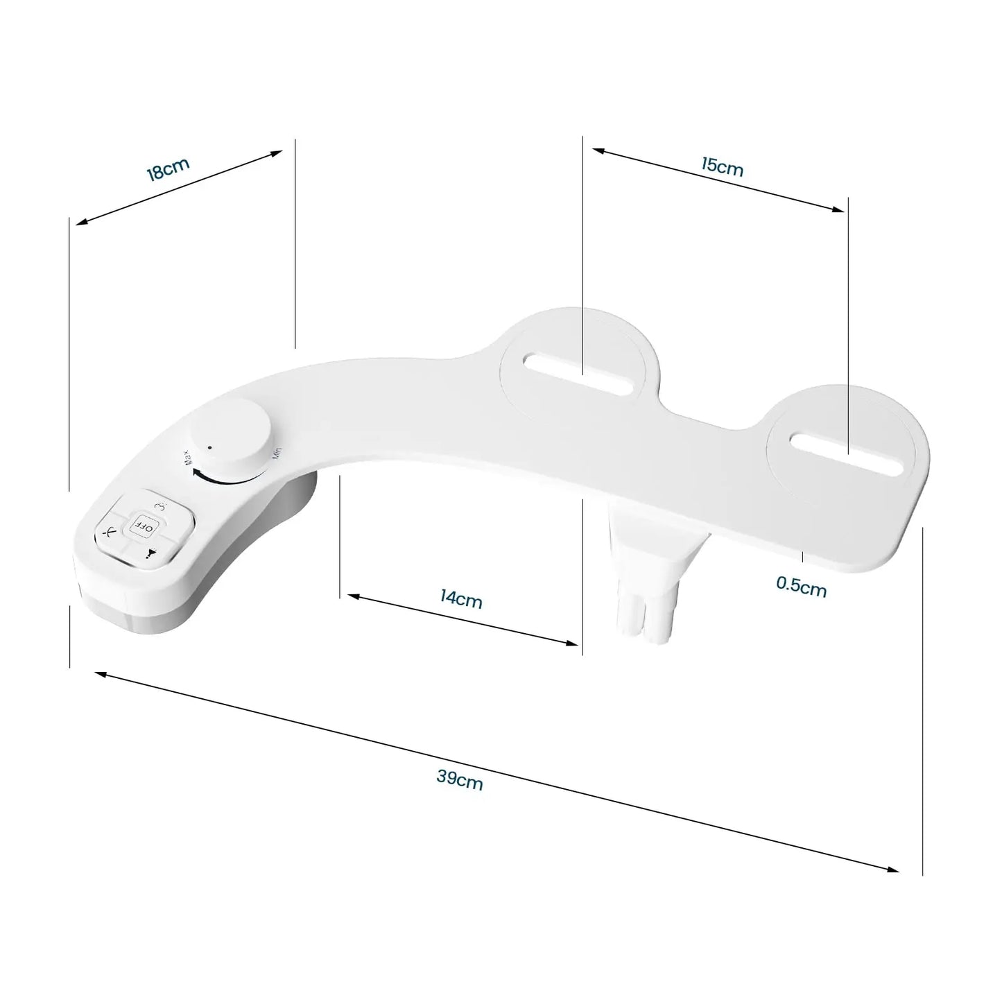 Bidet Bliss: Self-Cleaning Dual Nozzle Attachment